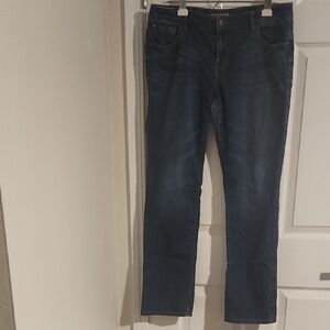 CAbi Women's Straight Leg Jeans in Blue Size 10